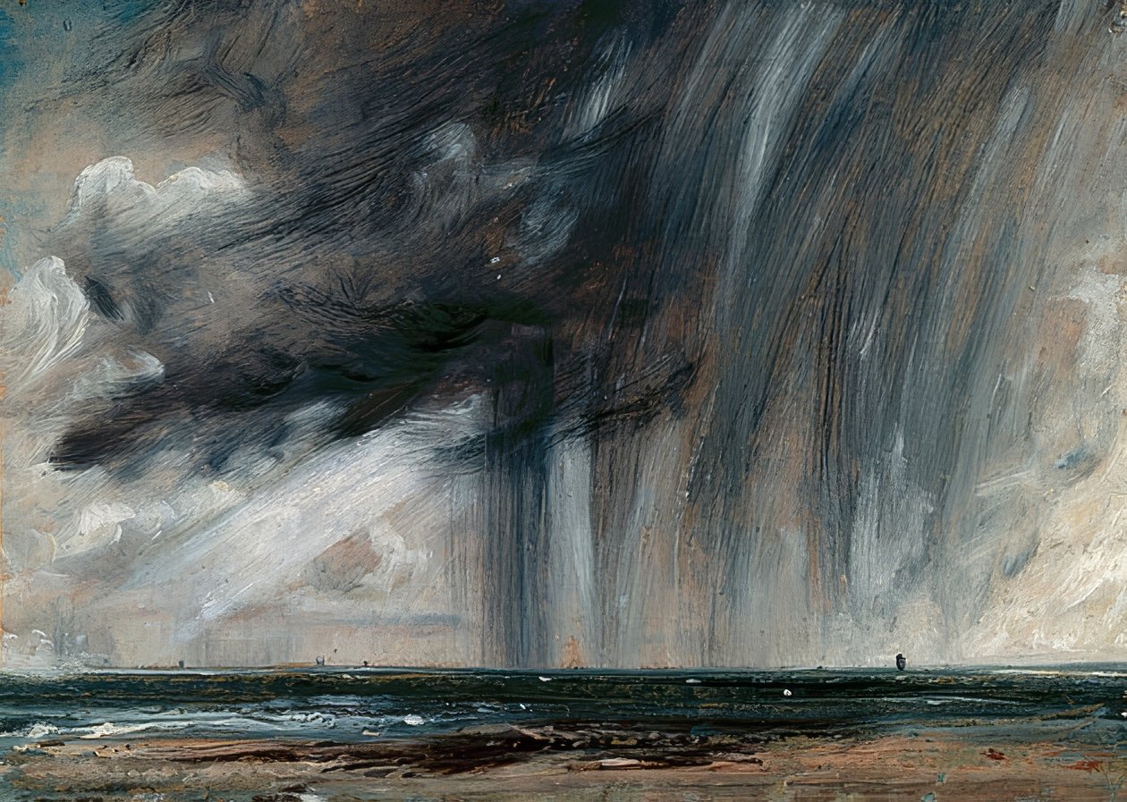Tordenvejr over havet. Omkring 1824-26 af John Constable