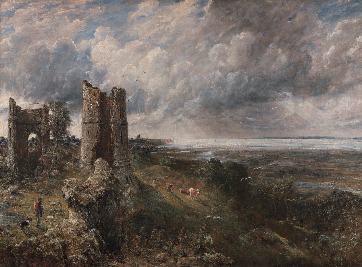 Hadleigh Castle, Themsens mund - morgen efter en stormfuld nat af John Constable