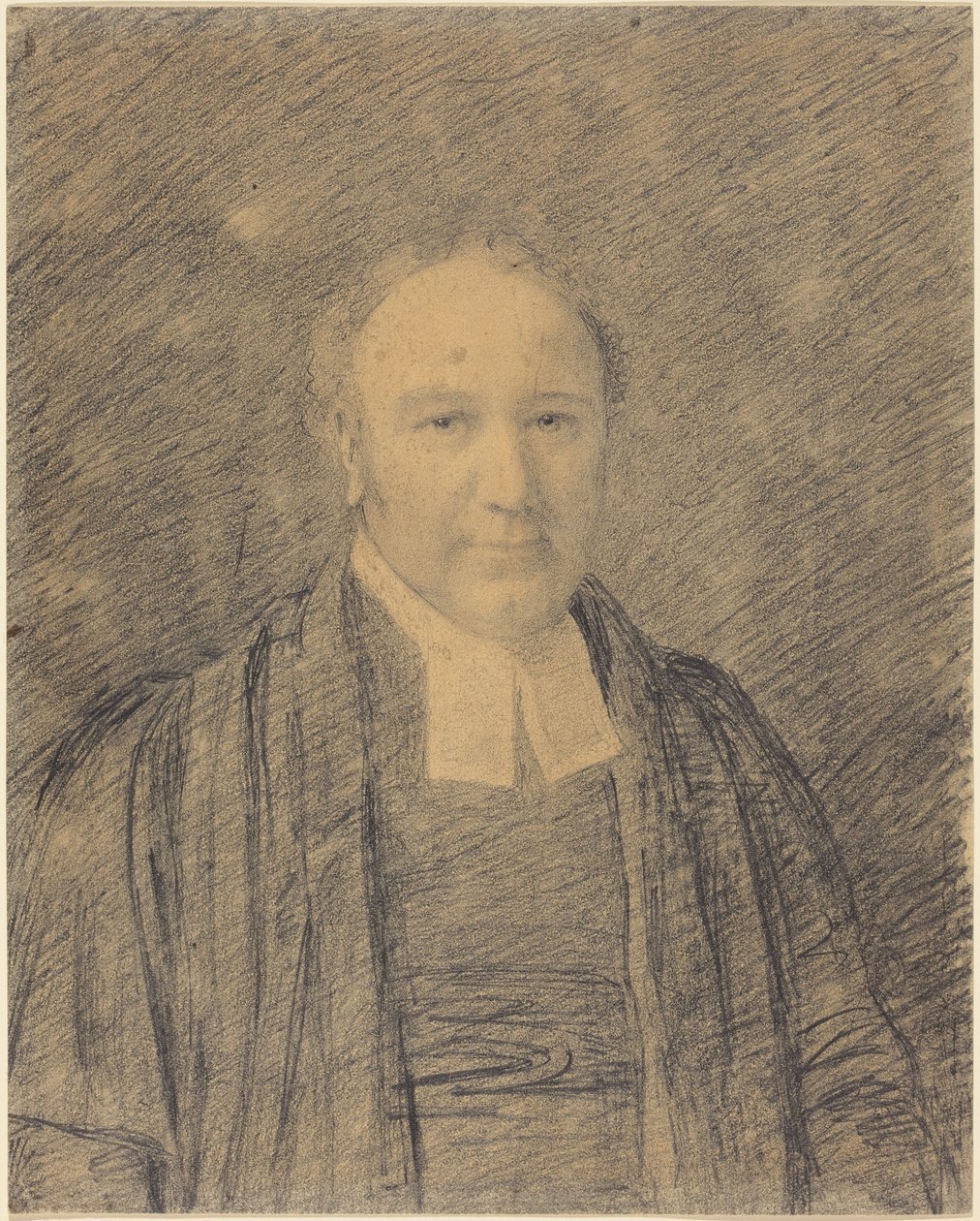 Halvfigursportræt af en gejstlig af John Constable