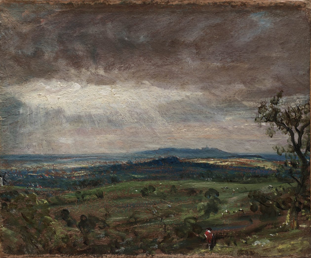 Hampstead Heath, Looking Toward Harrow, ca. 1821 af John Constable