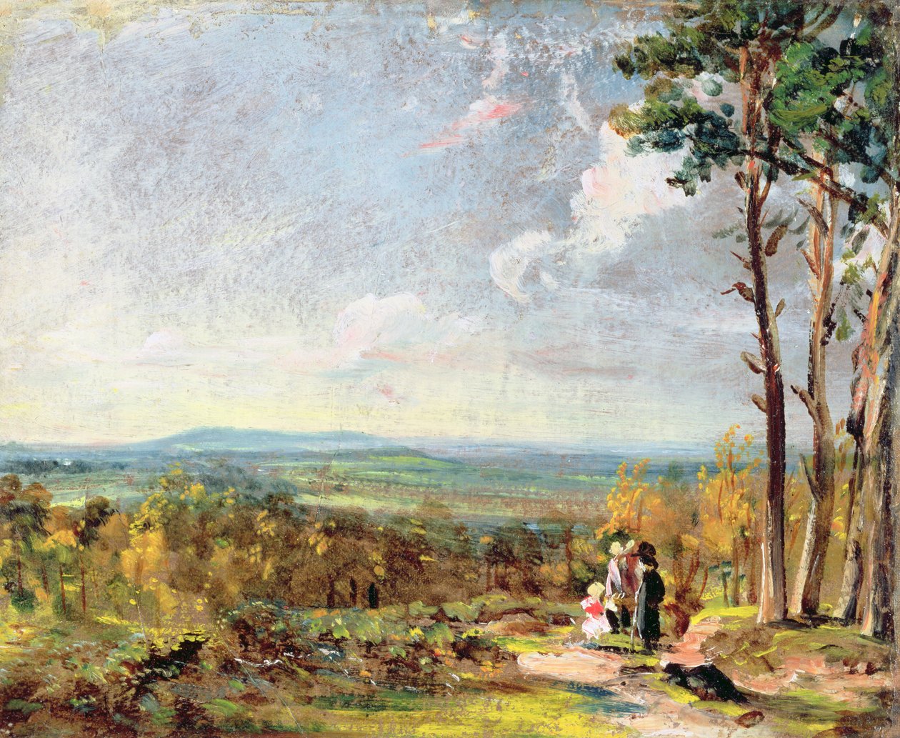 Hampstead Heath ser mod Harrow af John Constable