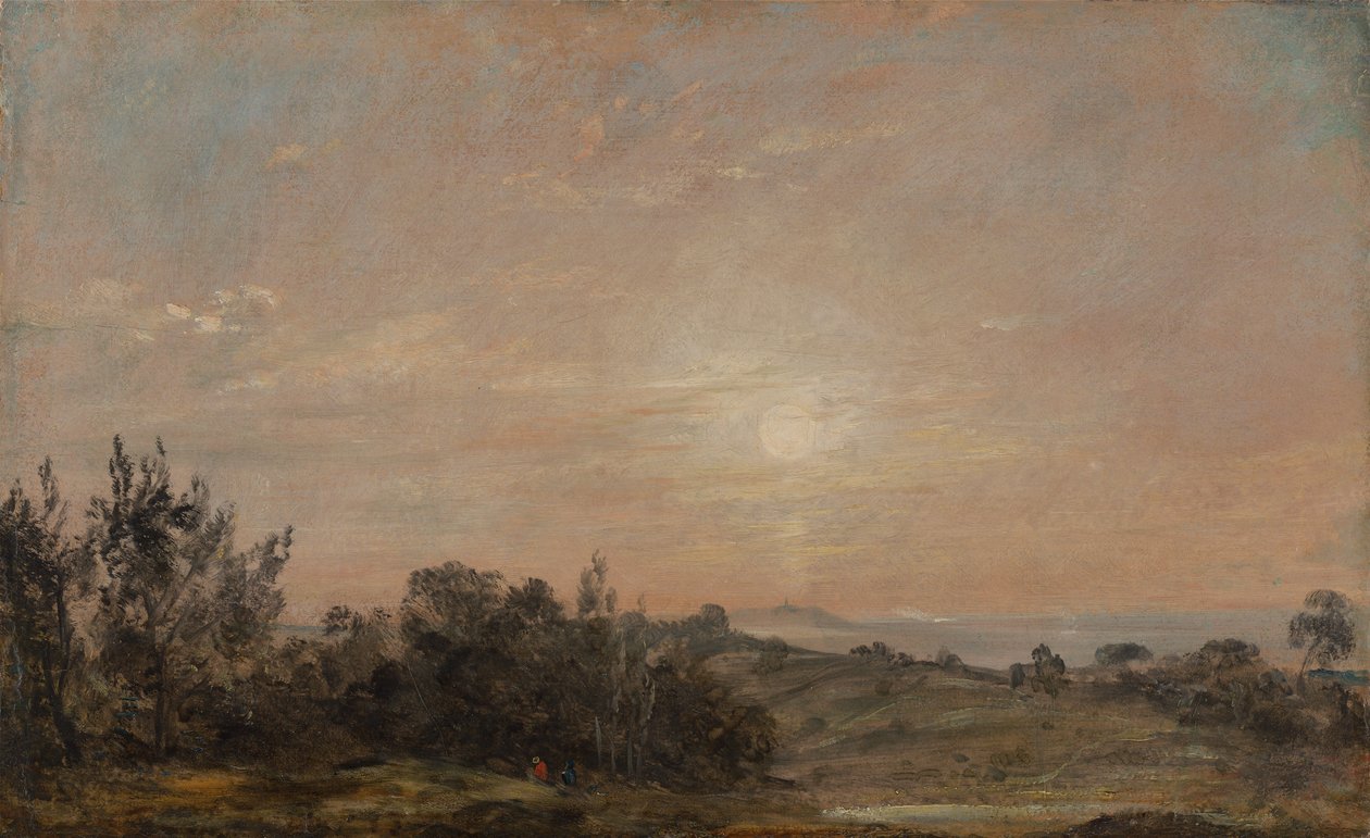 Hampstead Heath med udsigt mod Harrow af John Constable