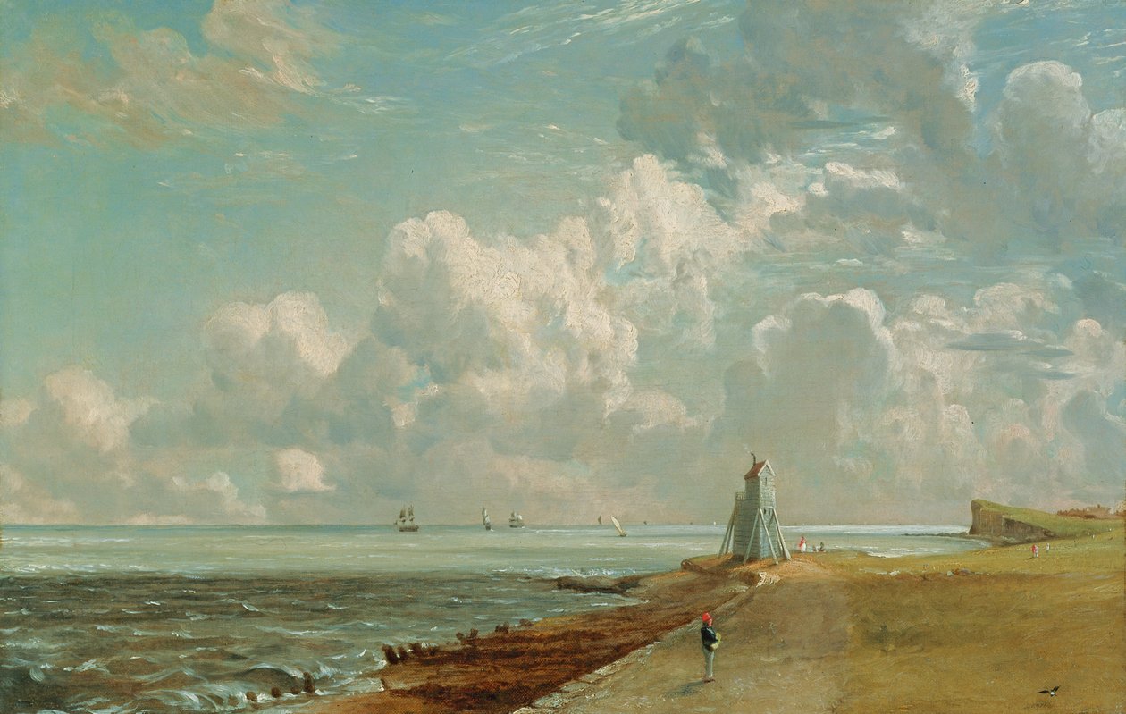 Harwich, The Low Lighthouse og Beacon Hill, ca. 1820 (olie på lærred) af John Constable