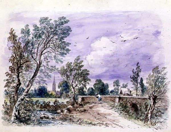 Milford Bridge af John Constable