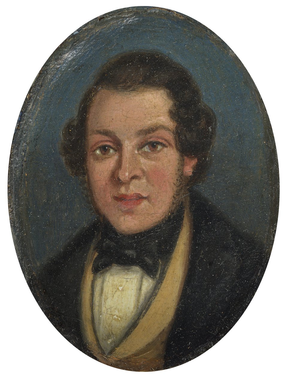 Miniature: Portræt af Abram Constable, bror til kunstneren af John Constable