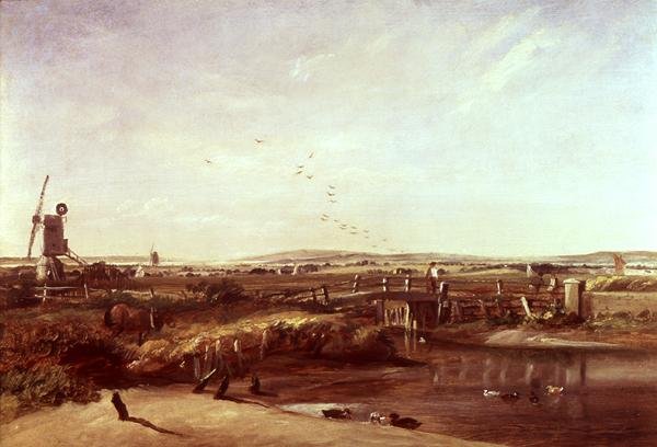 Mistley, Valley of the Stour (olie på lærred) af John Constable