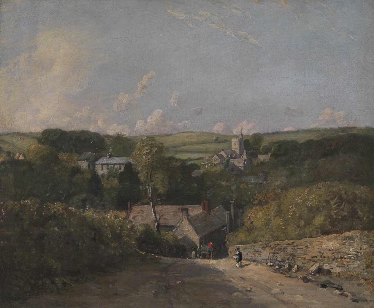 Osmington Village, 1816 til 1817. af John Constable