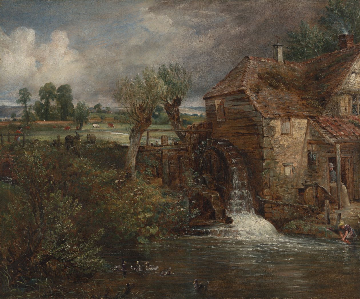 Parham Mill, Gillingham af John Constable
