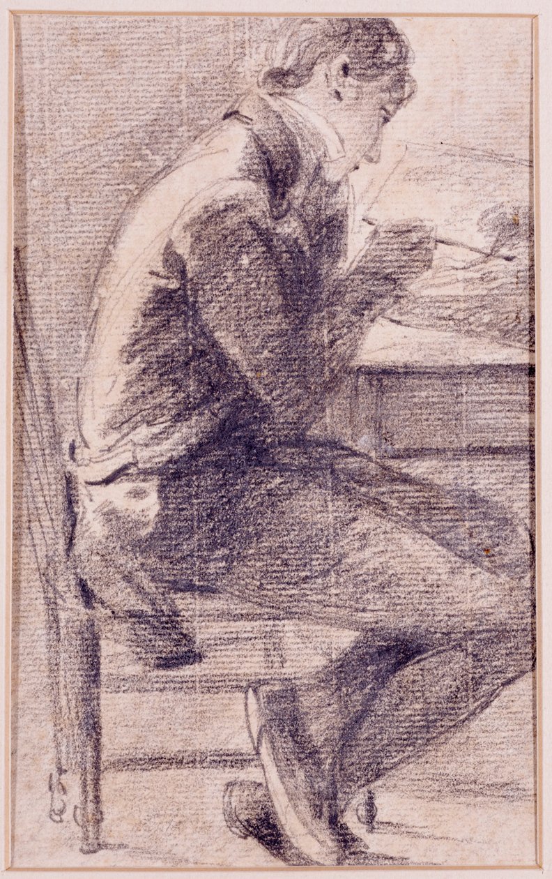 Portræt af en kunstner, der tegner, 1801 af John Constable