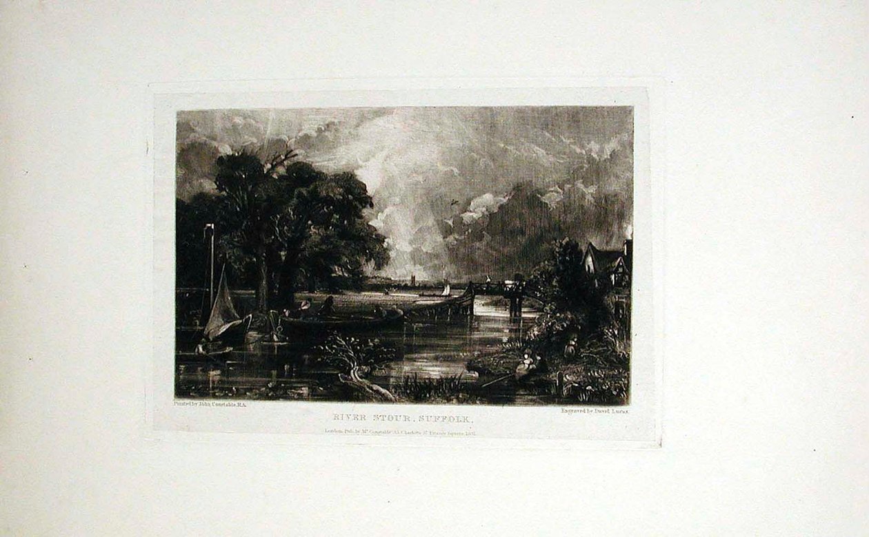 Floden Stour, Suffolk af John Constable