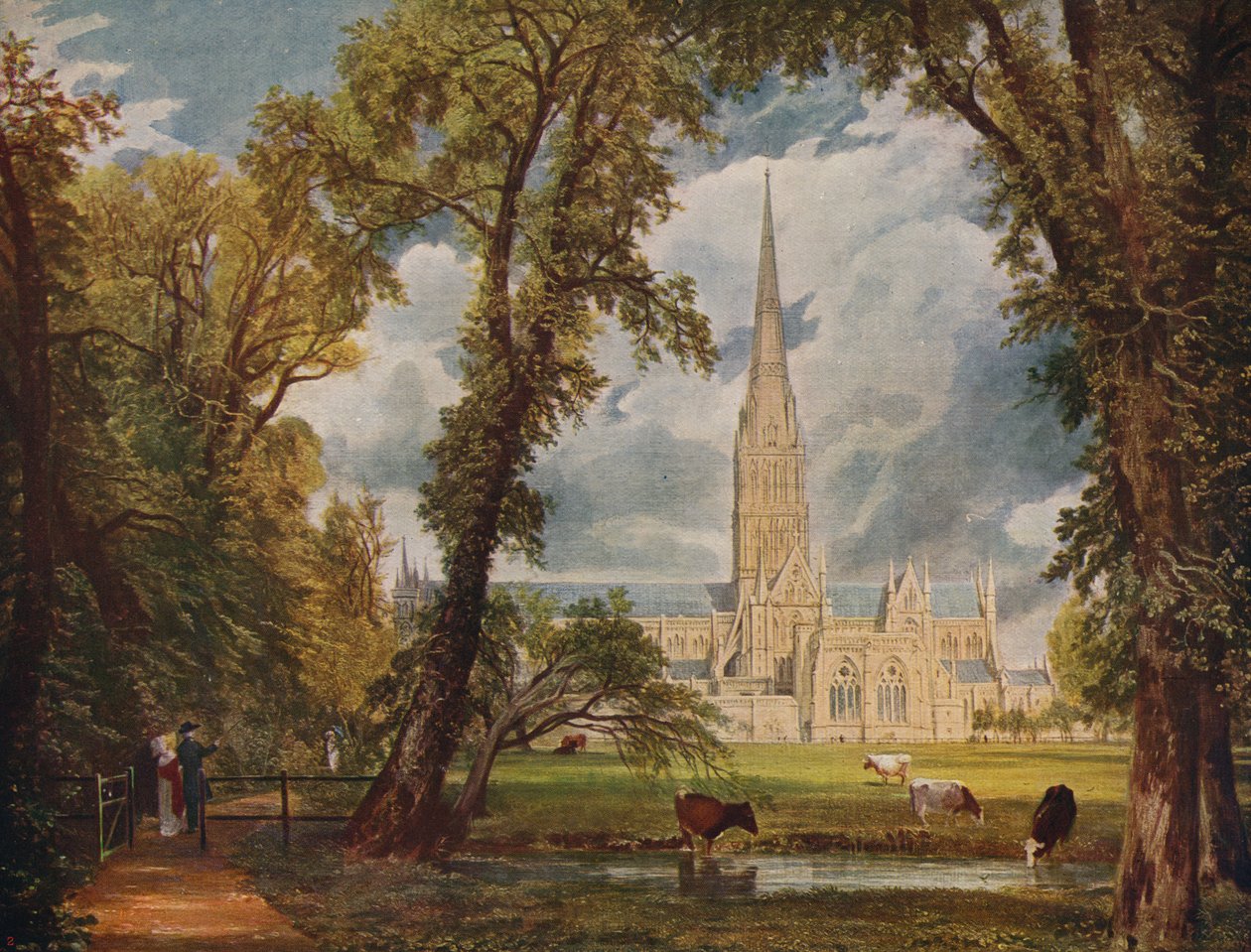 Salisbury Cathedral, 1823, c1915 af John Constable