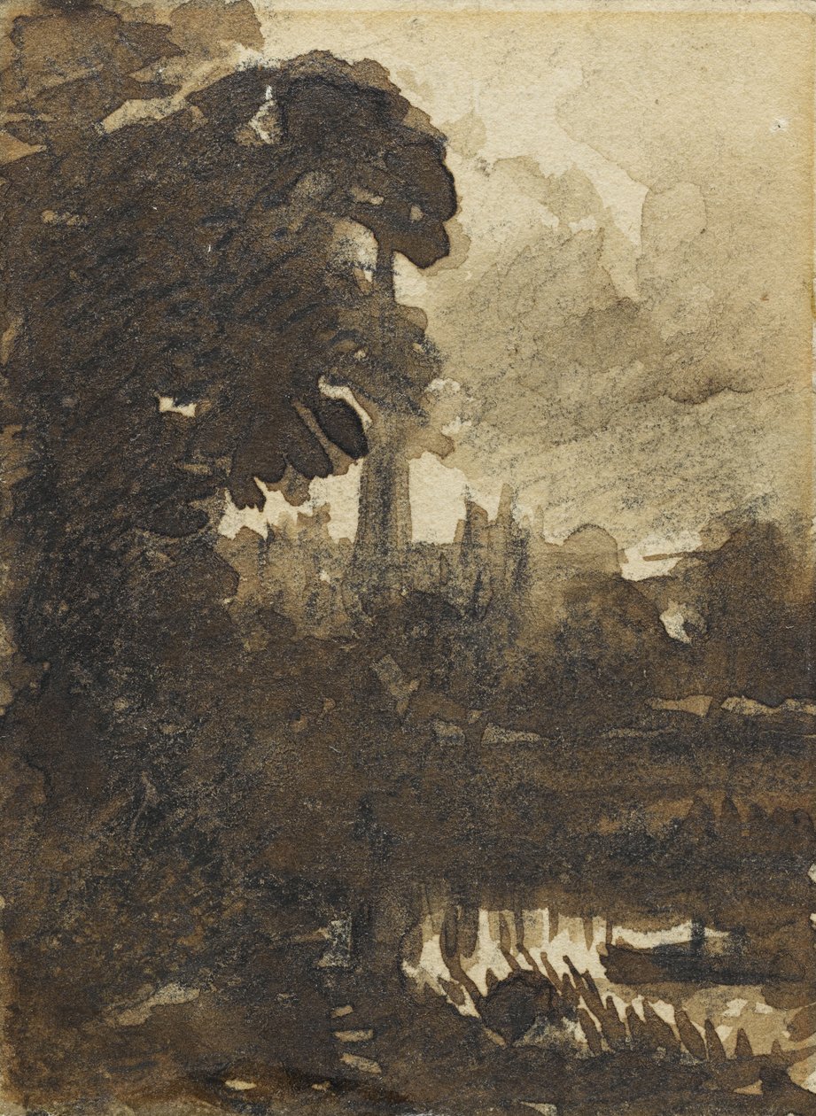 Salisbury Cathedral fra det nordvestlige, ca. 1830-39 af John Constable