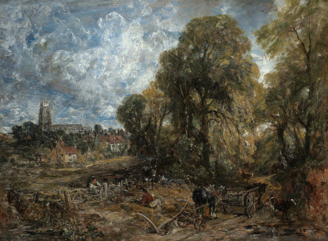 Stoke-by-Nayland, 1836. af John Constable