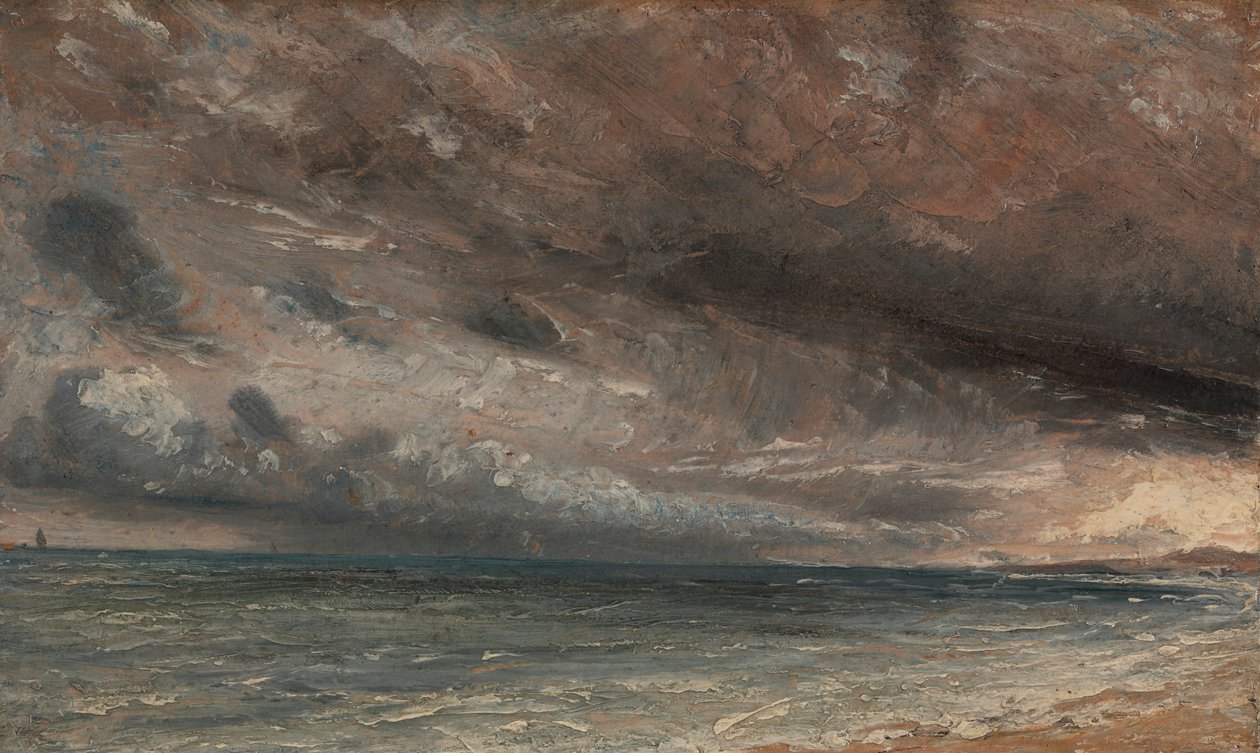 Stormy Sea, Brighton af John Constable