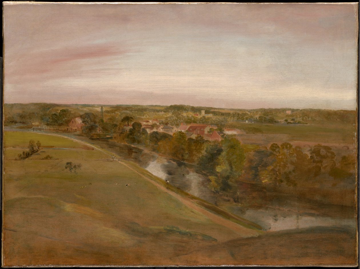 Stratford Saint Mary set fra Coombs af John Constable