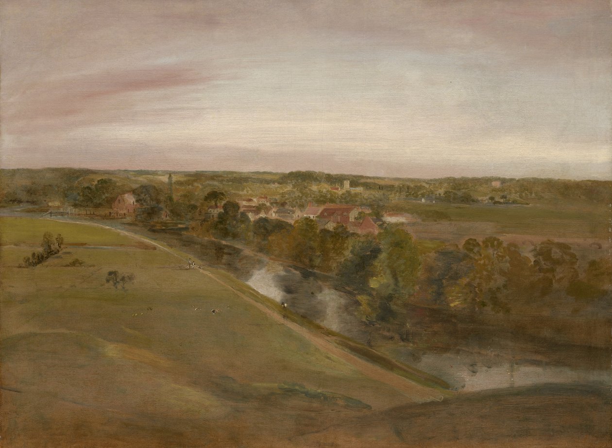 Stratford Saint Mary fra Coombs, ca. 1800 af John Constable
