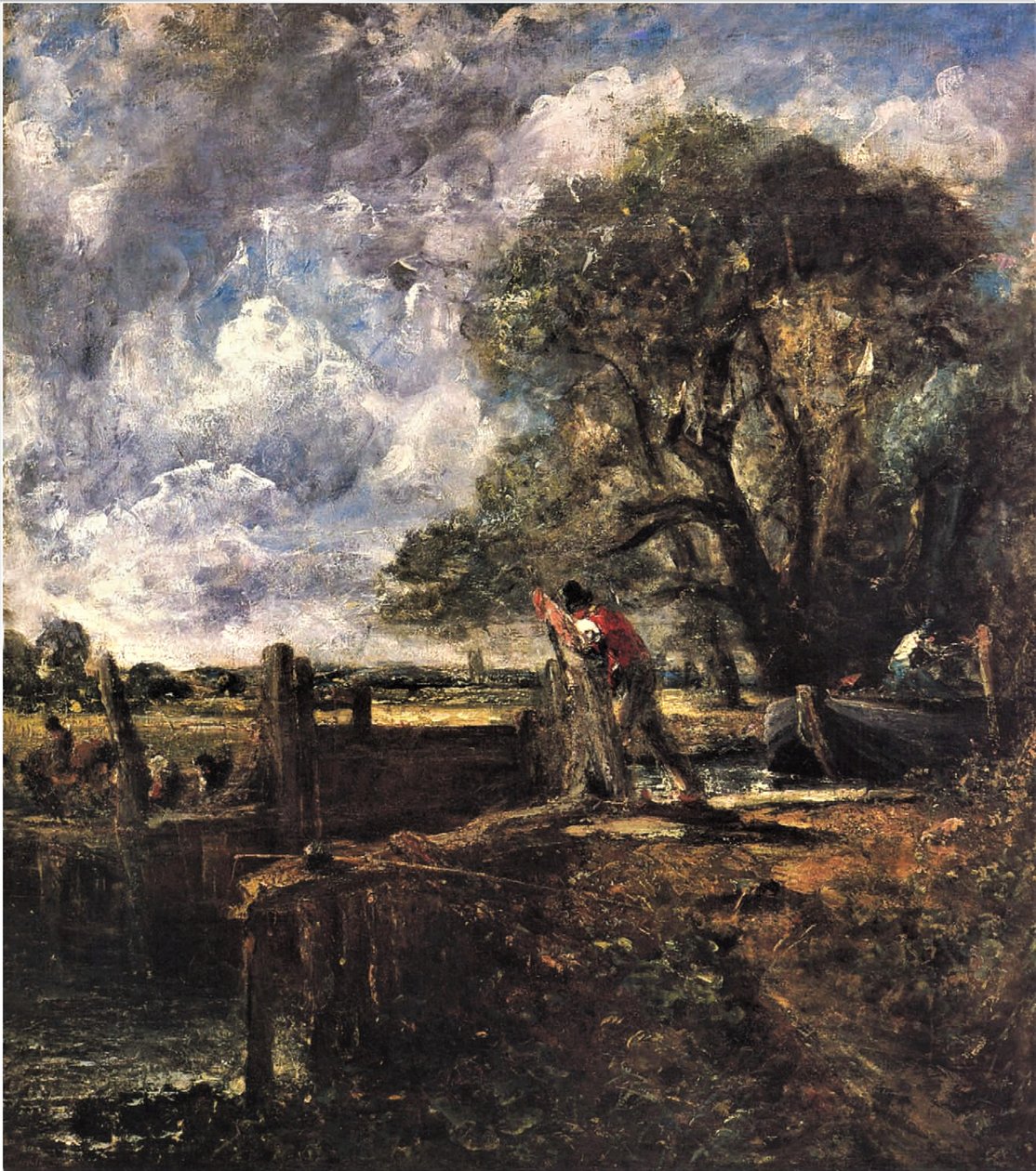 Studie til Kornmarken af John Constable