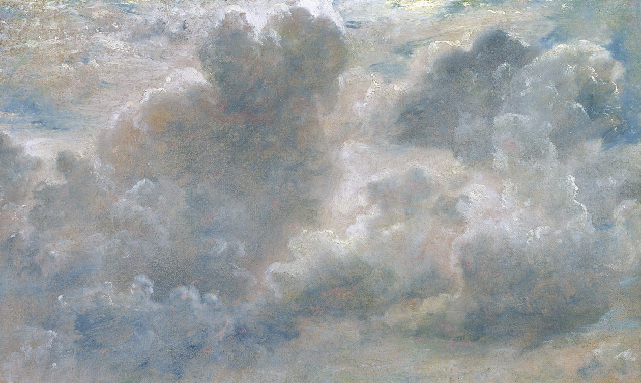 Study of Cumulus Clouds, 1822 (olie på papir lagt på lærred) af John Constable