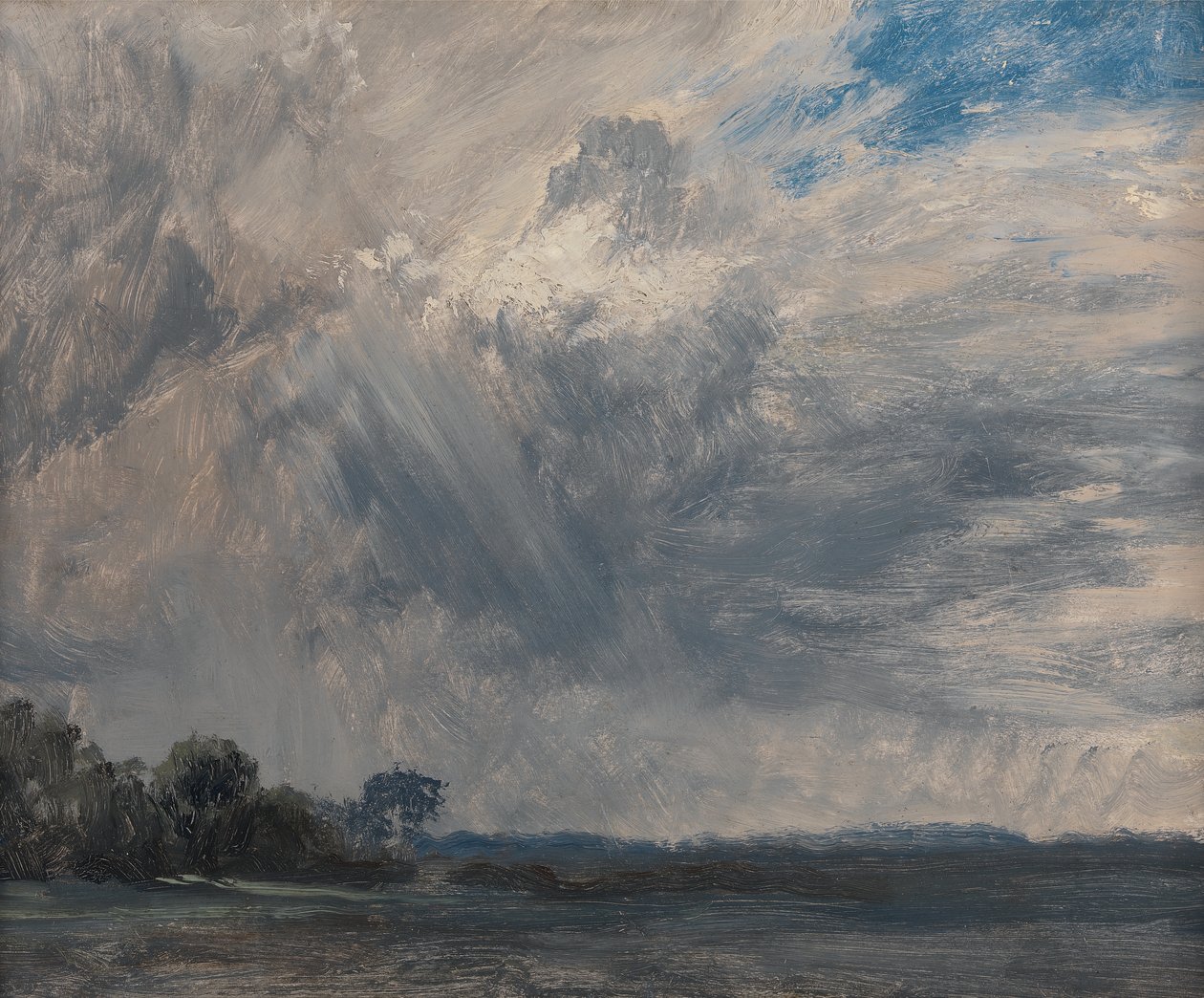 Studie af en overskyet himmel, ca. 1825. af John Constable