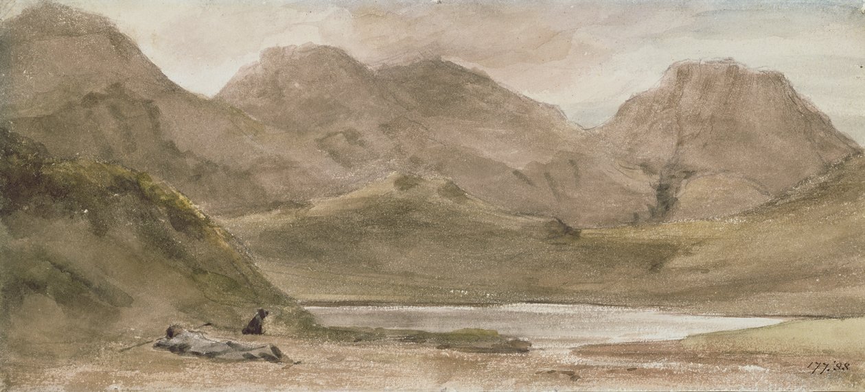 Sty Head Tarn, 12. oktober 1800 af John Constable