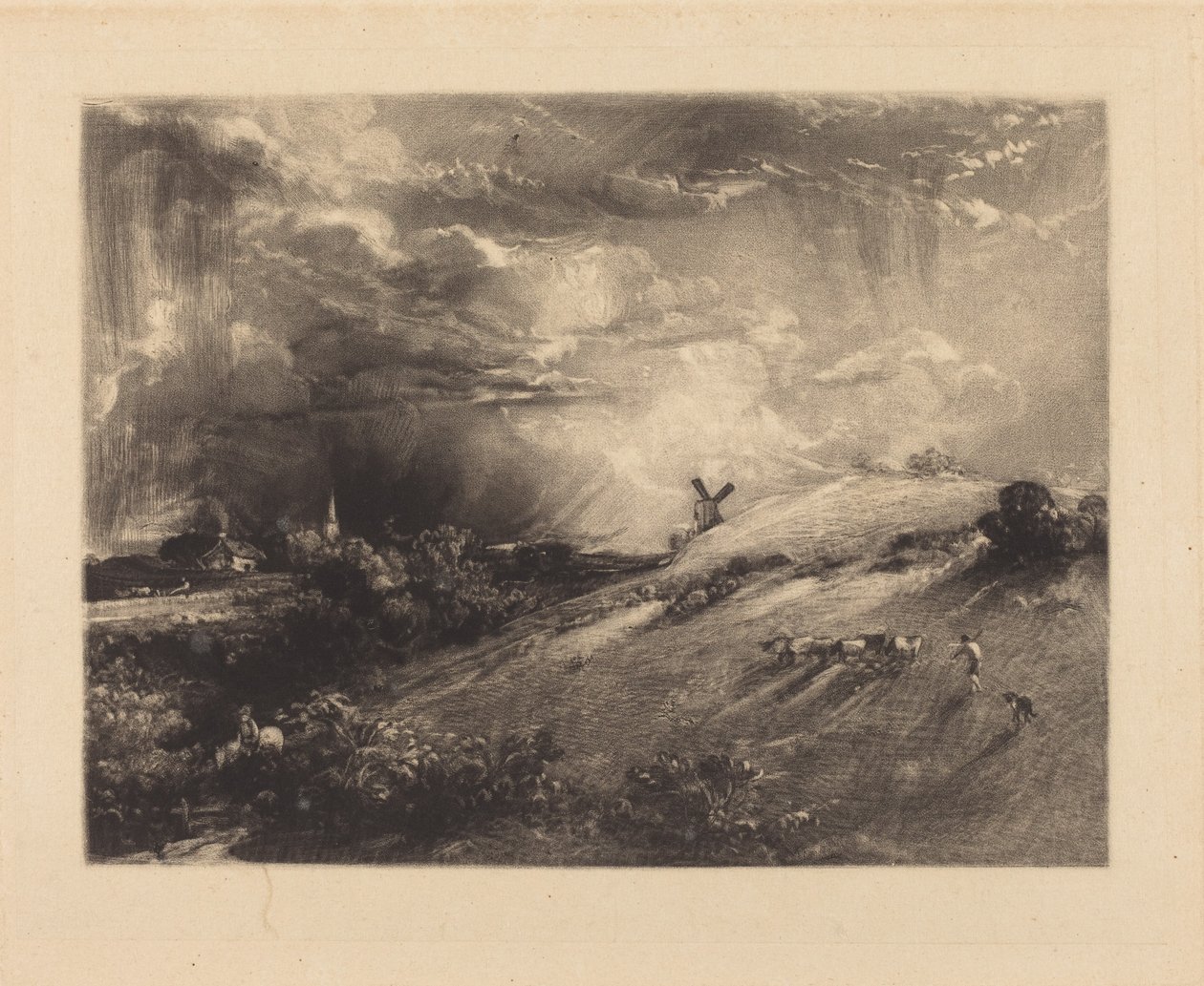 Sommermiddag efter en byge af John Constable
