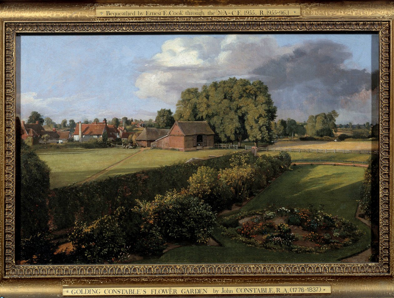 The Garden of Golding Konstabel engelsk gårdlandskab. Maleri af John Constable (1776-1837) 1815 søn. 0,33x0,5 m. Ipswich. Borough Council Museum af John Constable