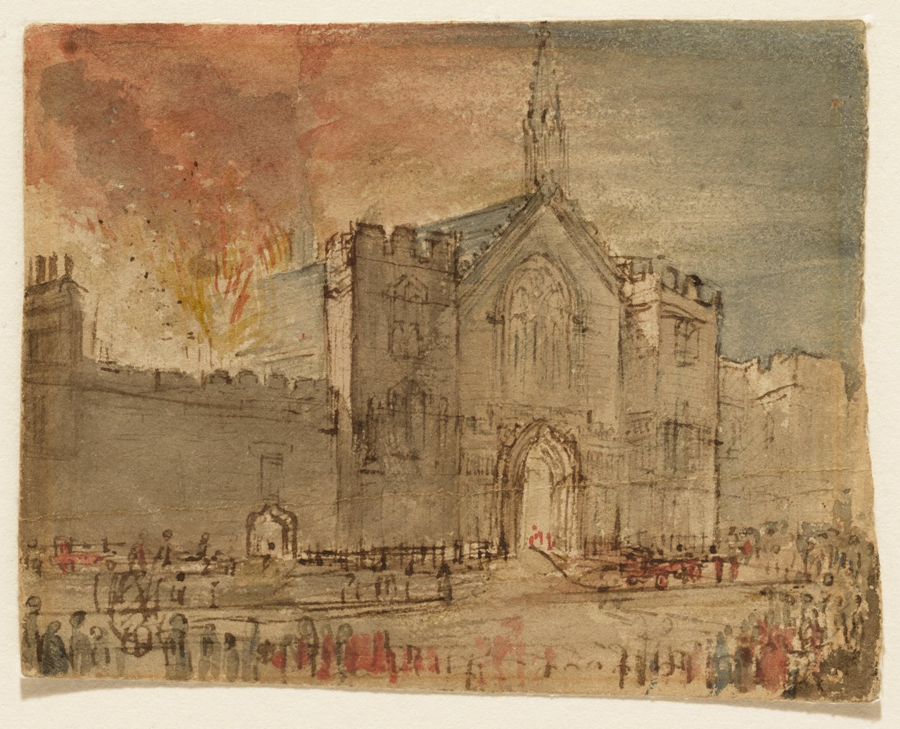 Parlamentsbygningerne i brand af John Constable