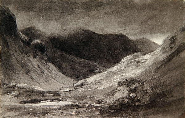 The vale of Newlands: En meget stormfuld eftermiddag af John Constable