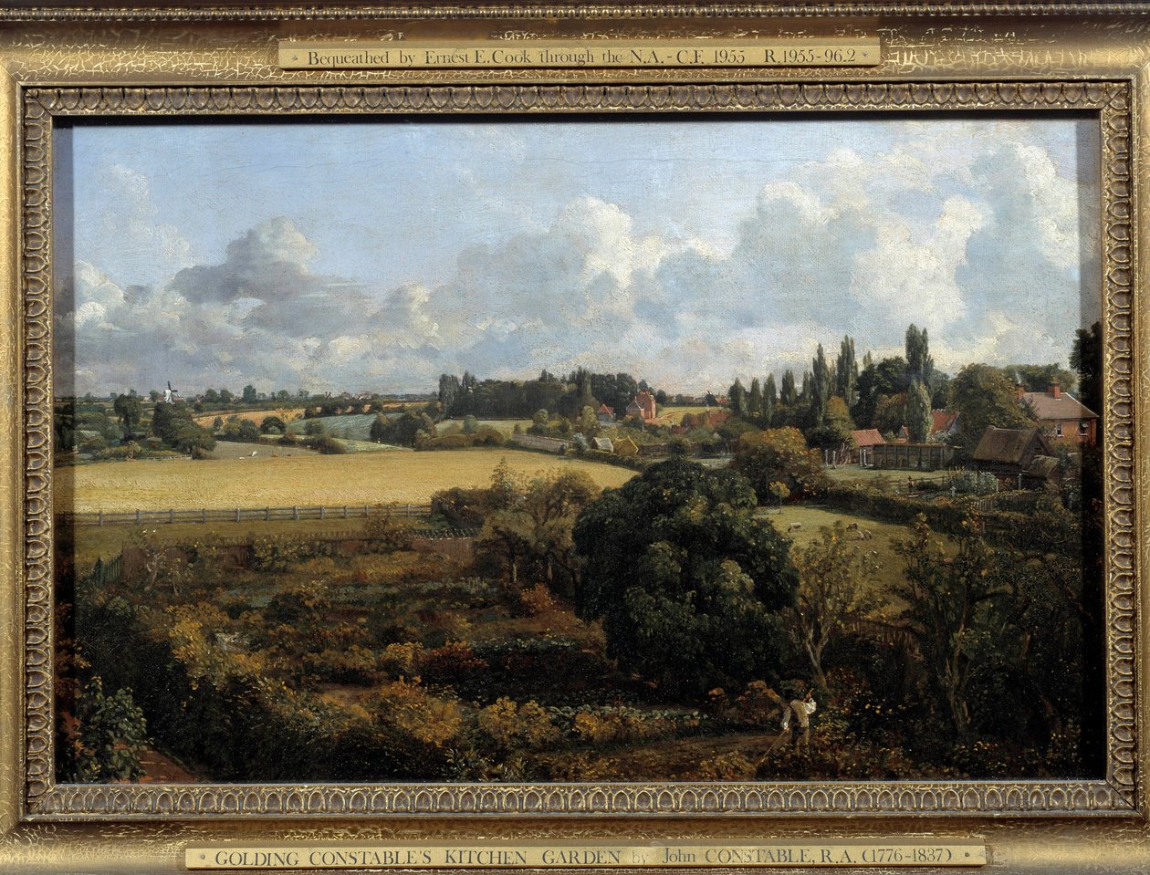 Køkkenhaven og frugthaven Constable Landskab af det engelske landskab. Maleri af John Constable (1776-1837) 1815 Ipswich. Borough Council Museum af John Constable
