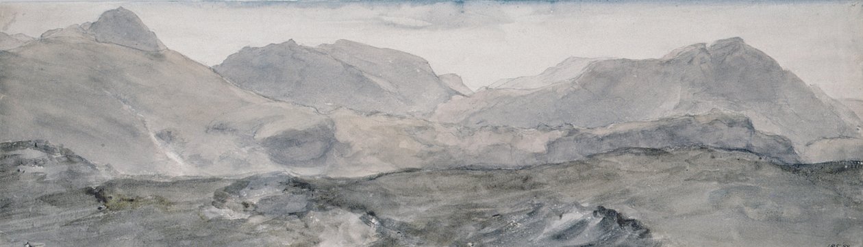 Udsigt fra toppen af Honister Crag (akvarel) af John Constable