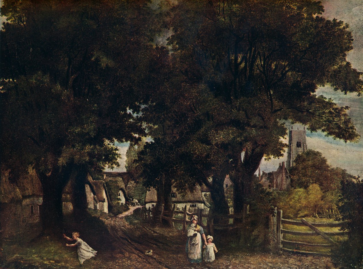 Water Lane, Dedham, c1802, 1911 af John Constable