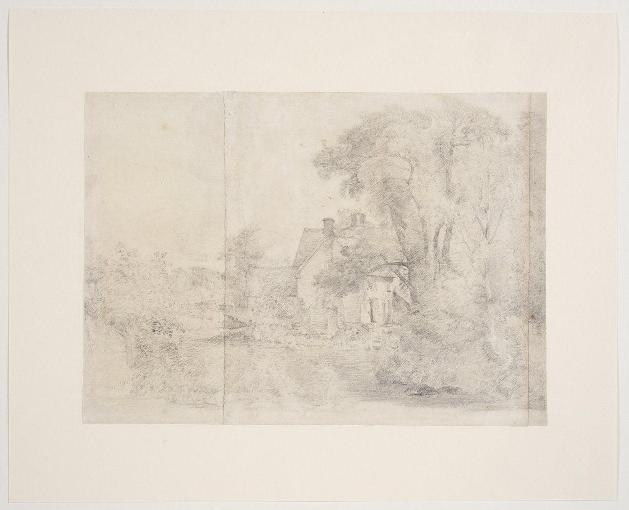 Willy Lotts hus, East Bergholt, ca. 1812-13 (grafit på papir) af John Constable
