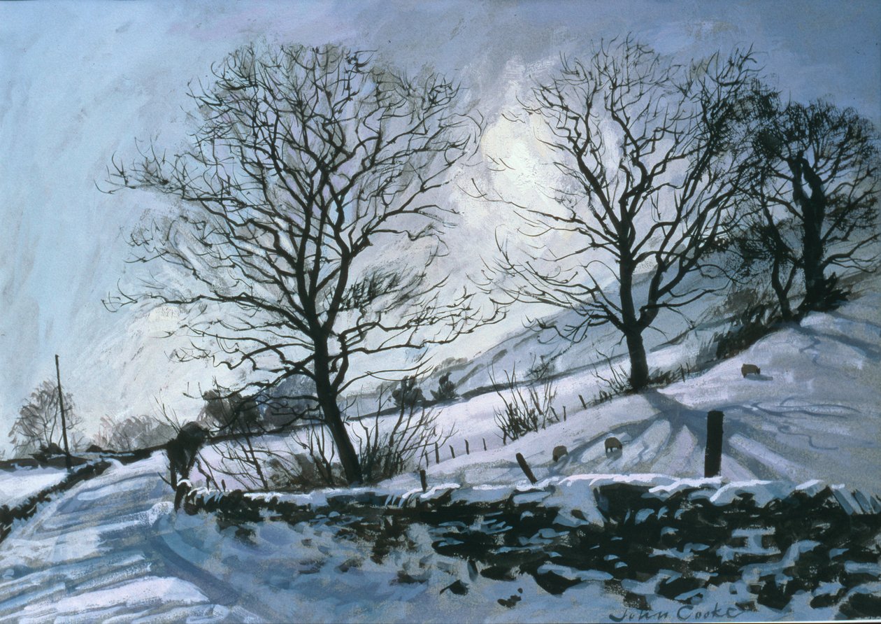 Vintereftermiddag i Dentdale af John Cooke