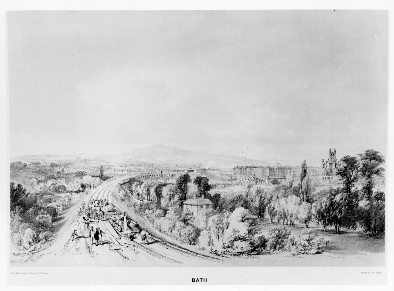 Approach to Bath Station fra øst, fra 