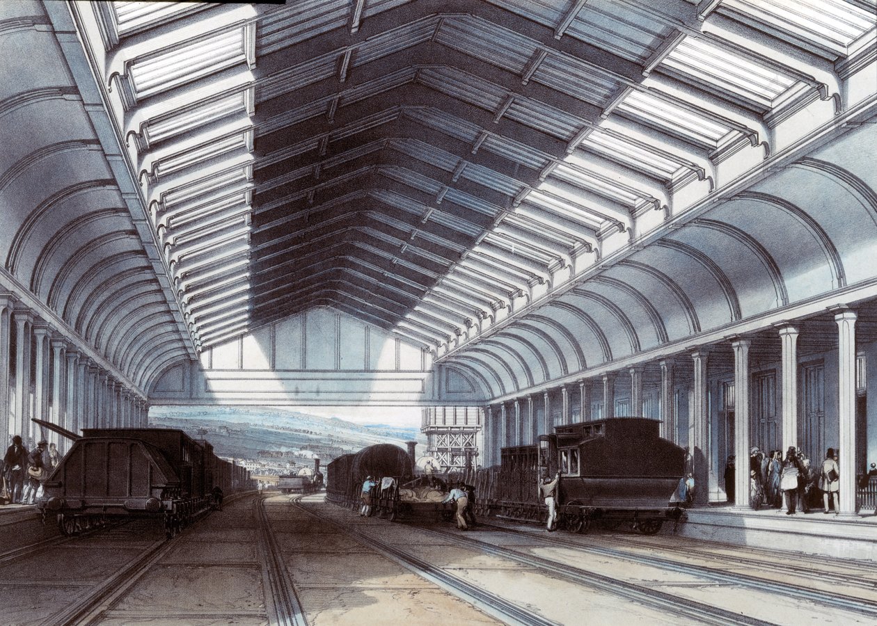 Bath Station, Somerset, 1846 af John Cooke Bourne