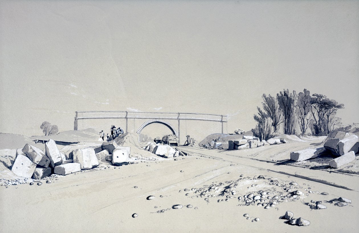 Harrow Weald, 8. maj 1837 (pen & blæk og vask på papir) af John Cooke Bourne