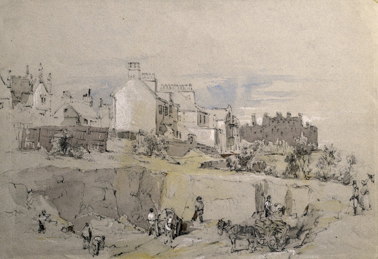 Park Street, Camden Town, ca. 1836-39 (blyantstegning) af John Cooke Bourne
