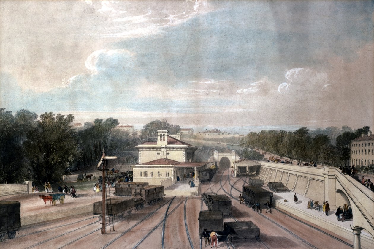 Tunbridge Wells Railway Station, Kent, ca. 1840