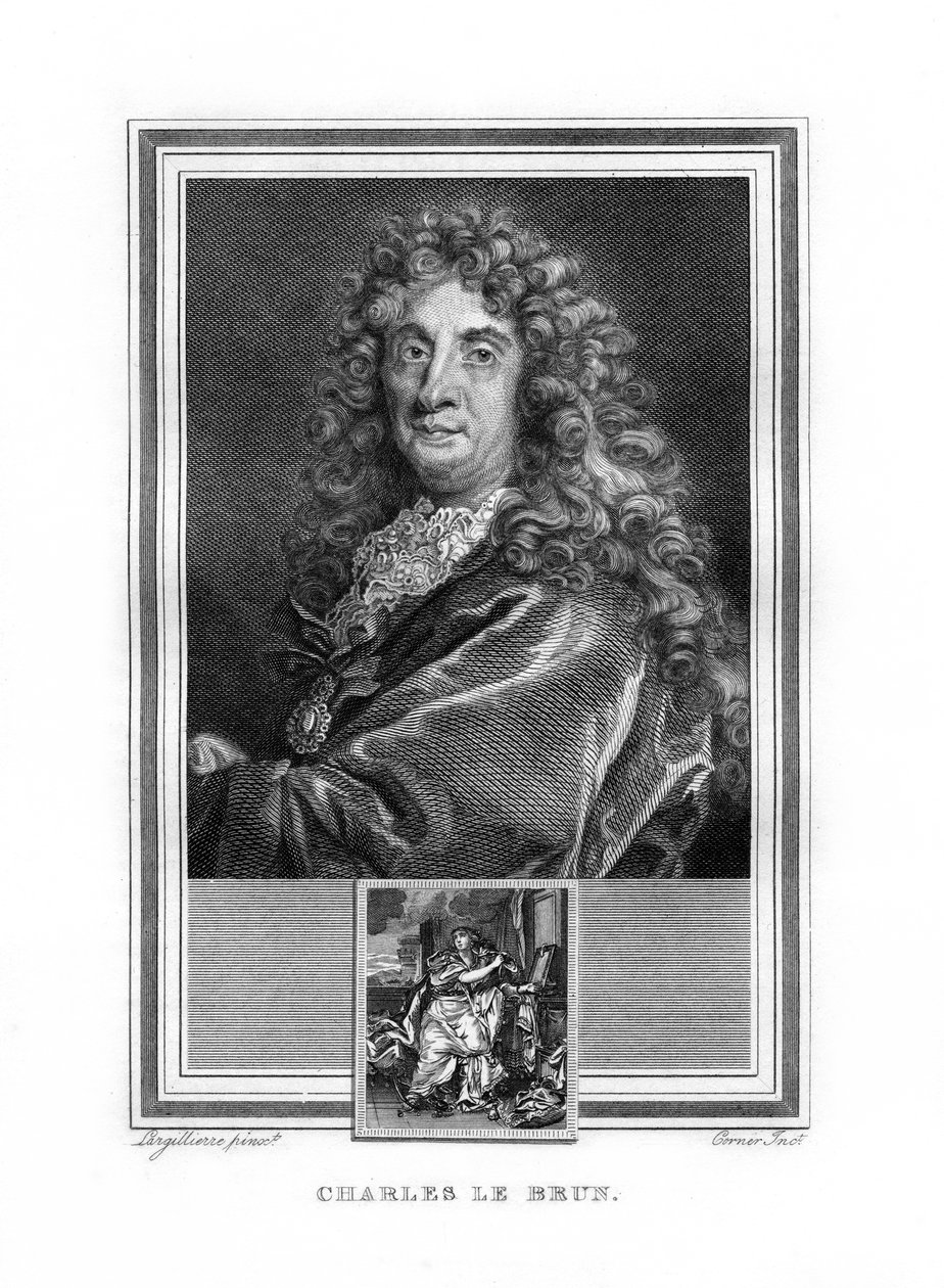 Charles le Brun, fransk barokmaler, 1825. af John Corner