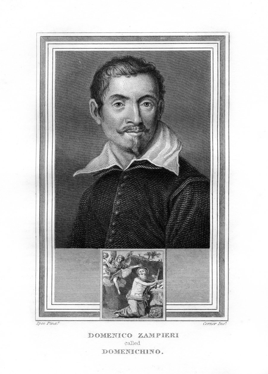 Domenichino, italiensk barokmaler, 1825. af John Corner