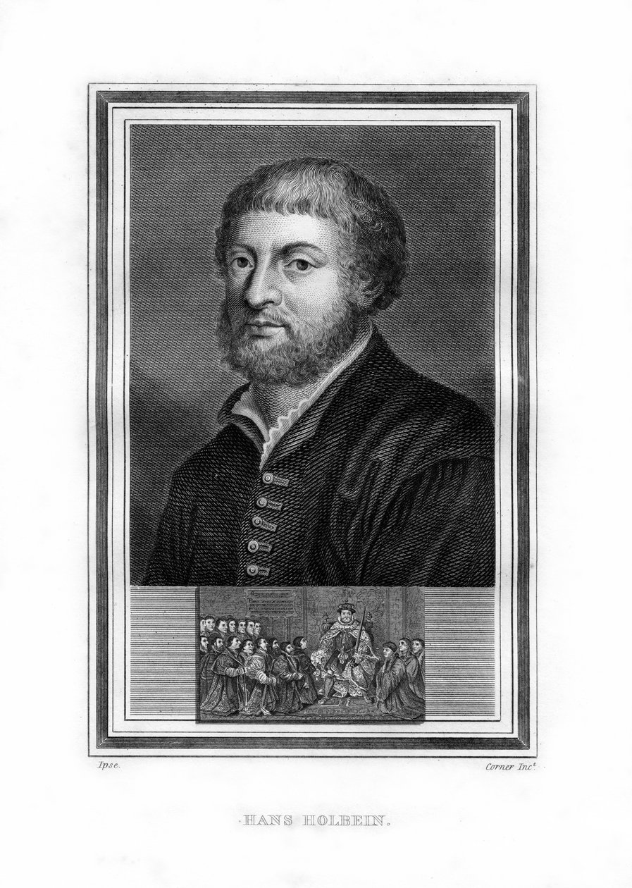 Hans Holbein den Yngre, tysk nordrenæssancemaler, 1825. af John Corner