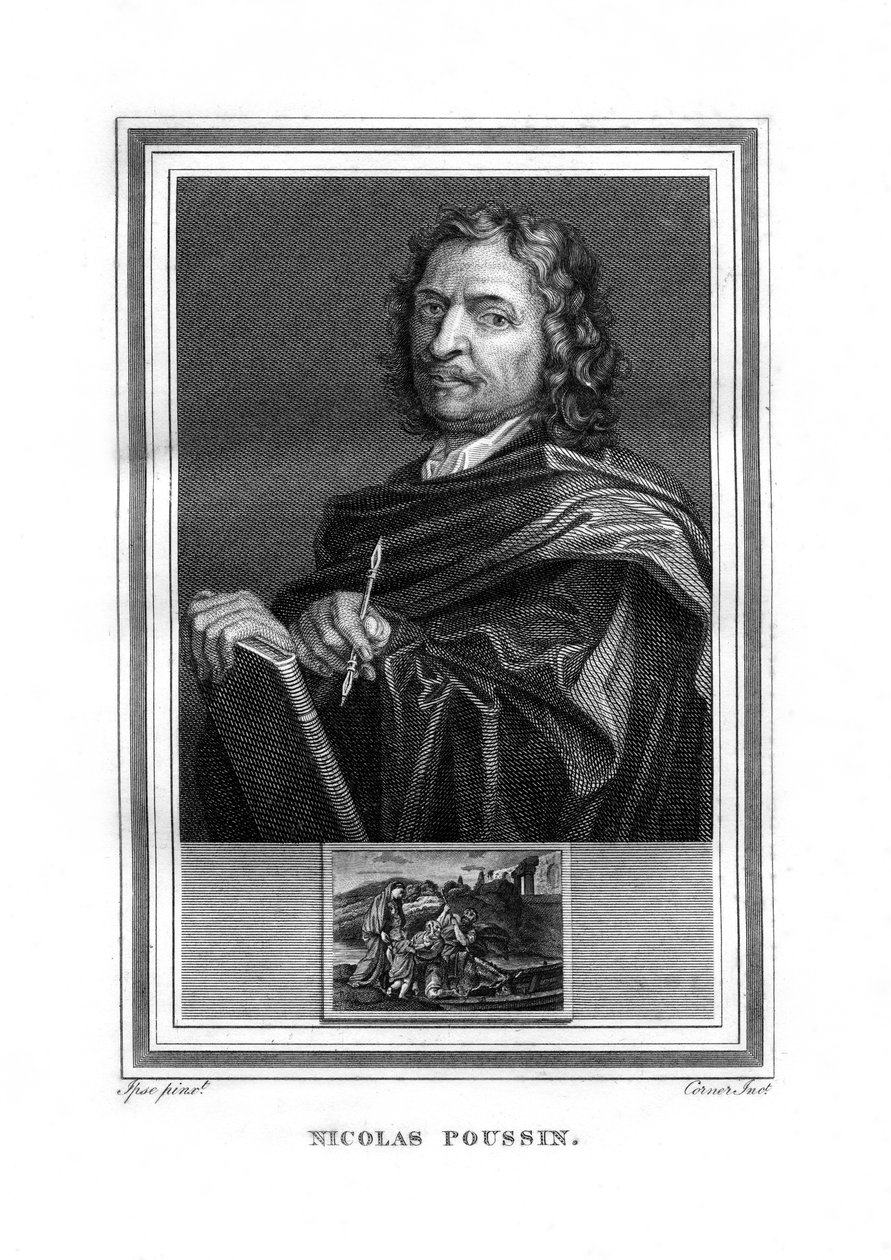 Nicolas Poussin, fransk maler, 1825. af John Corner