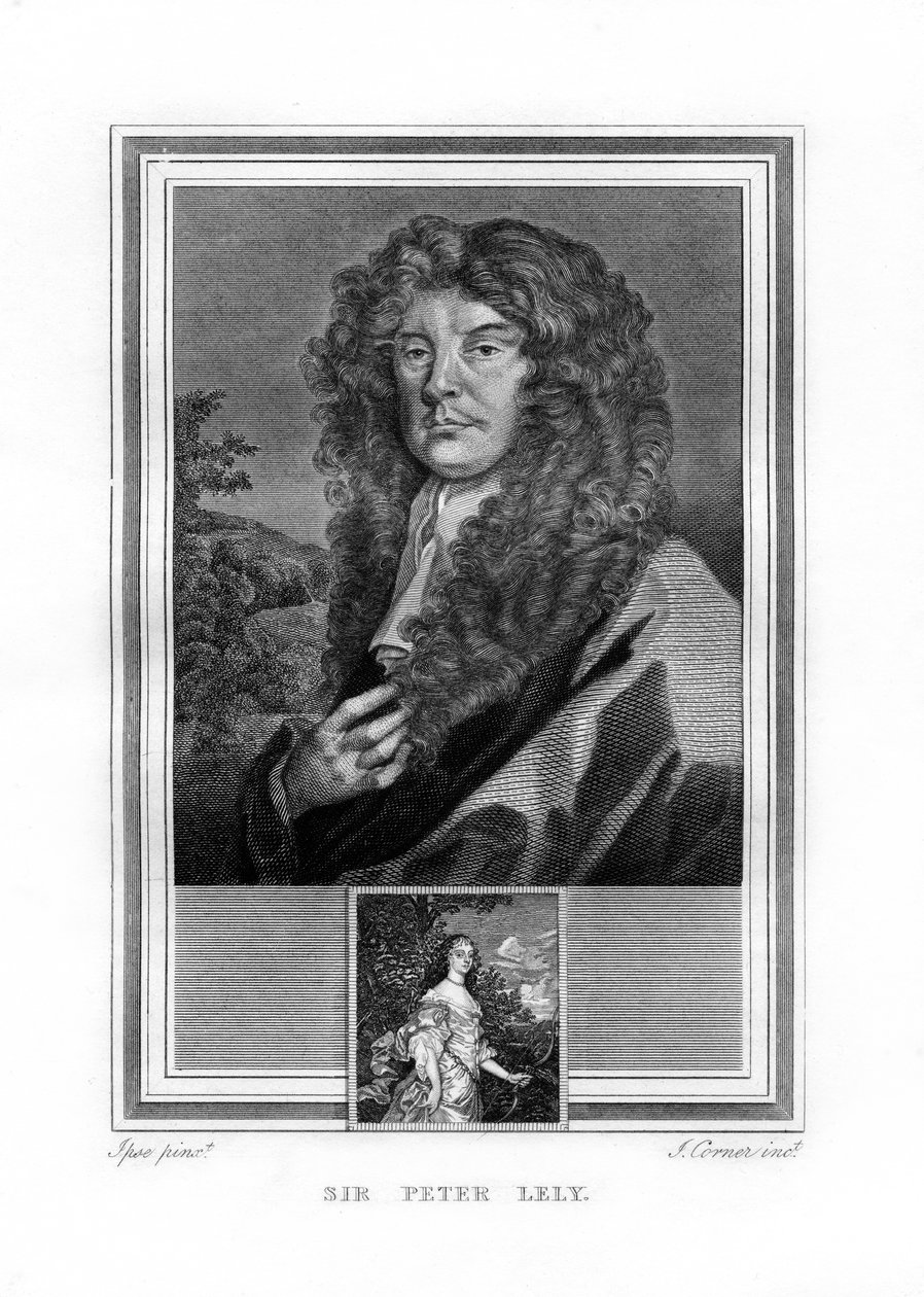 Sir Peter Lely, hollandsk-født engelsk barokmaler, 1825. af John Corner