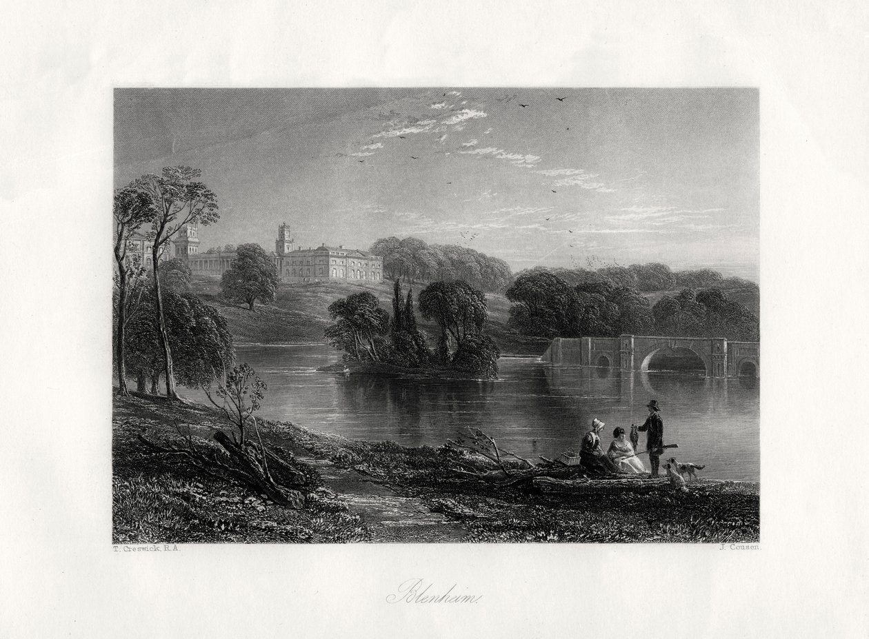Blenheim, Oxfordshire, England, 1800-tallet af John Cousen
