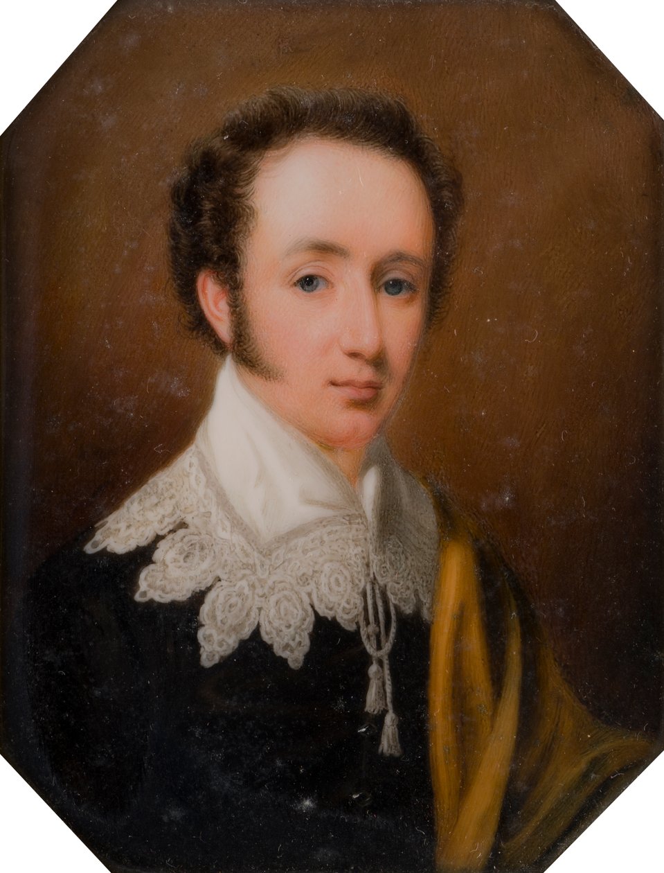 Portræt af George, Viscount Newport, senere 2. jarl af Bradford (1789-1865), ca. 1809-62 (olie på elfenben) af John Cox Dillman Engleheart