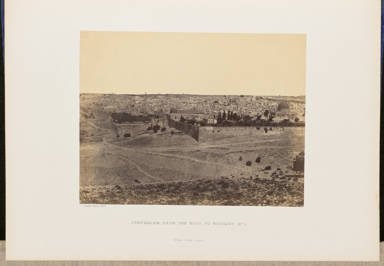 Jerusalem fra vejen til Betania, nr. 1 af John Cramb