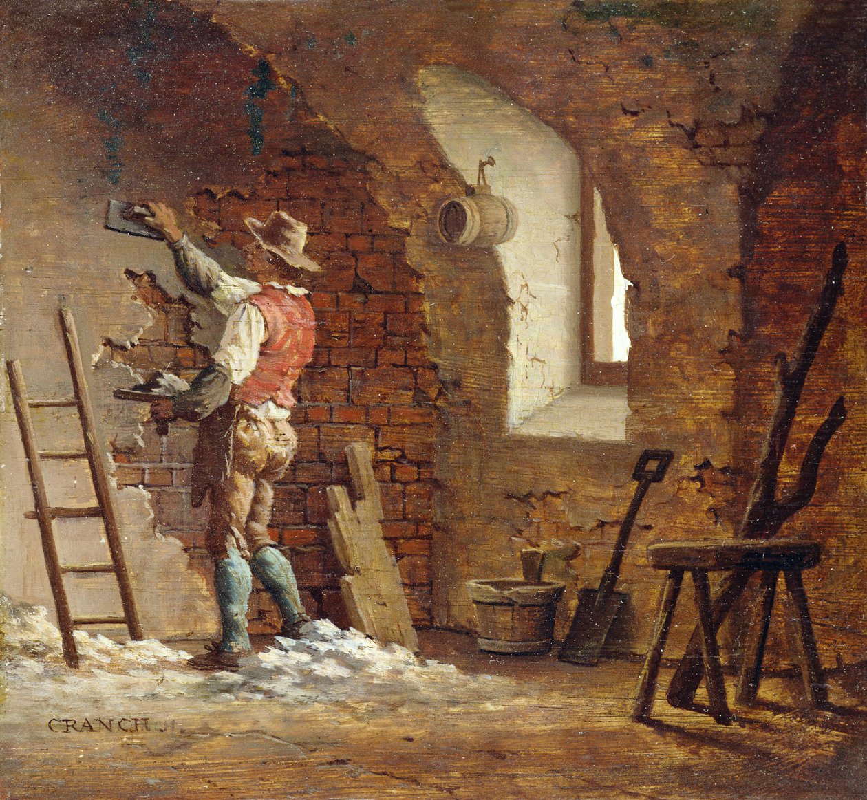 Gipser, ca. 1807 (olie på panel) af John Cranch
