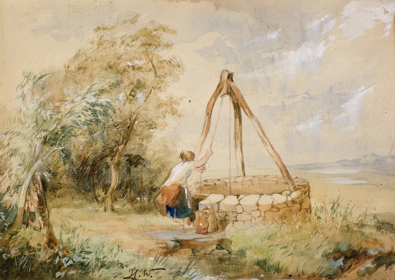 The Old Draw Well nær Golspie af John Crawford Wintour