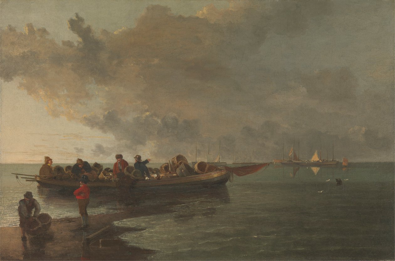 En pram med en såret soldat af John Crome
