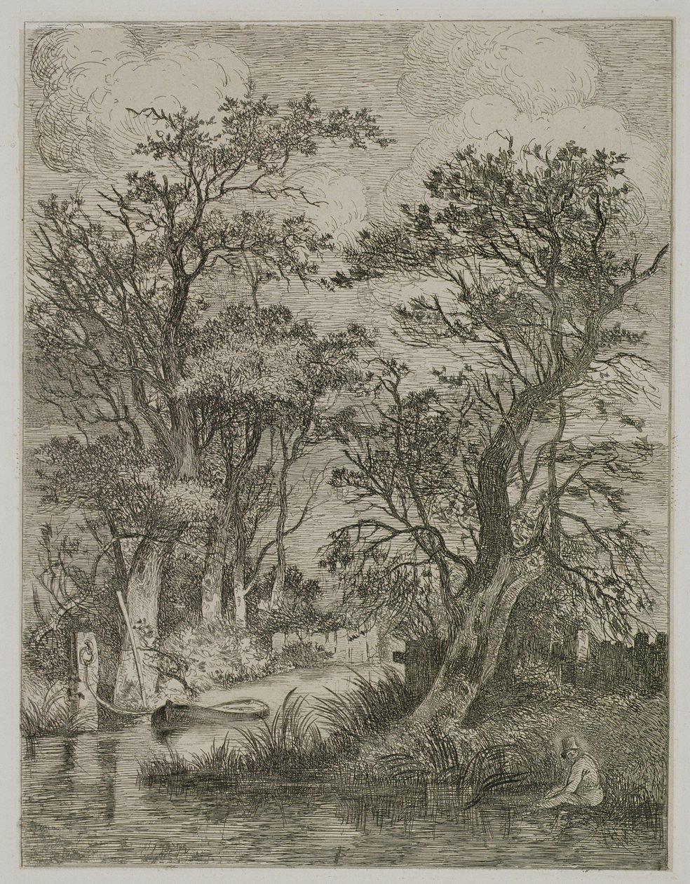 Flodscene, pub. af J. & W. Freeman, 1821 af John Crome